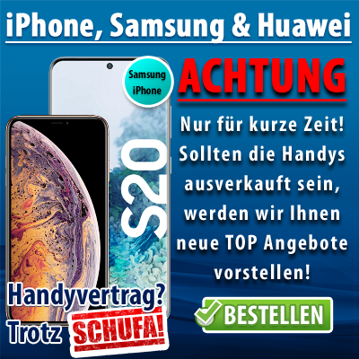 Handyvertrag ohne Schufa iPhone 16 Samsung Huawei 100% Zusage?